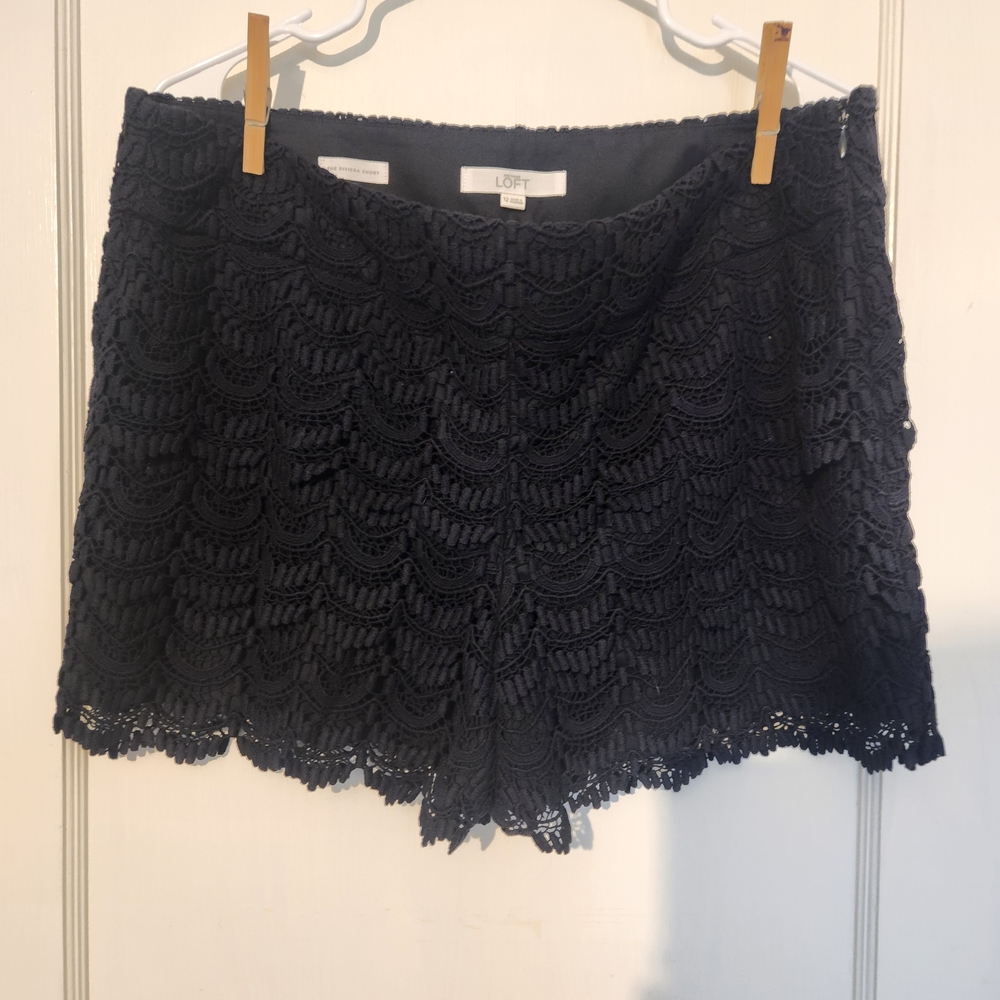 LOFT Navy Lace Shorts